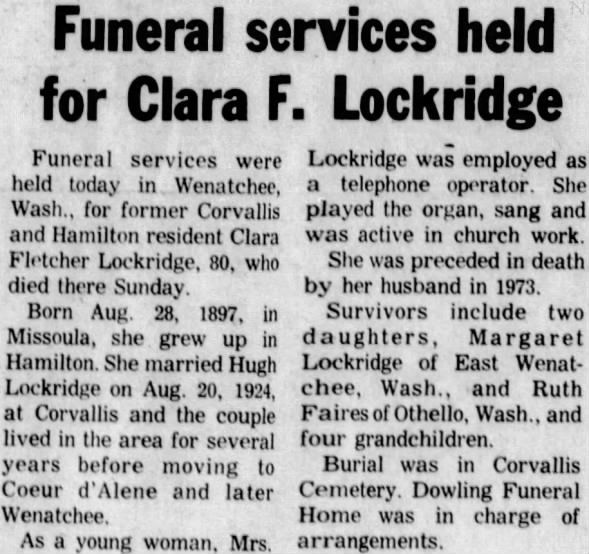 Clipping from Ravalli Republic